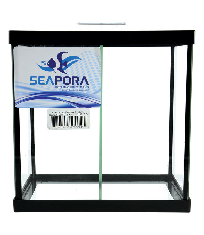 Seapora Betta Aquarium - 2 Compartments - 1 gal