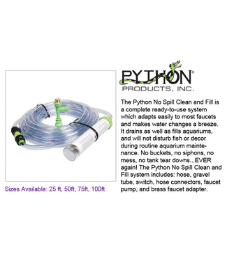 Python No Spill Clean And Fill Aquarium System – 50 Ft, Gravel Vacuum & Water Changer