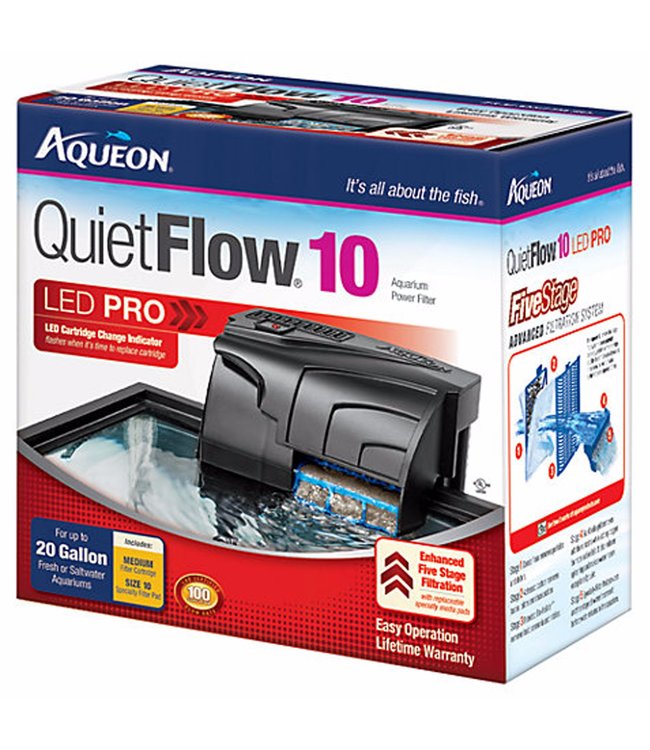 Aqueon QuietFlow LED Pro Aquarium Power Filter