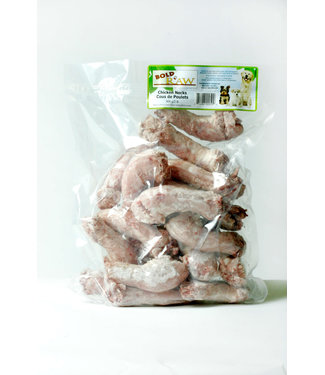 Bold by Nature Raw Frozen Whole Chicken Necks for Dogs 2 lbs