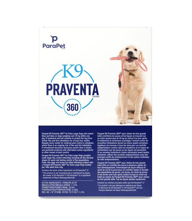 K9 Praventa 360 Flea & Tick Treatment Extra Large Dogs over 25 kg
