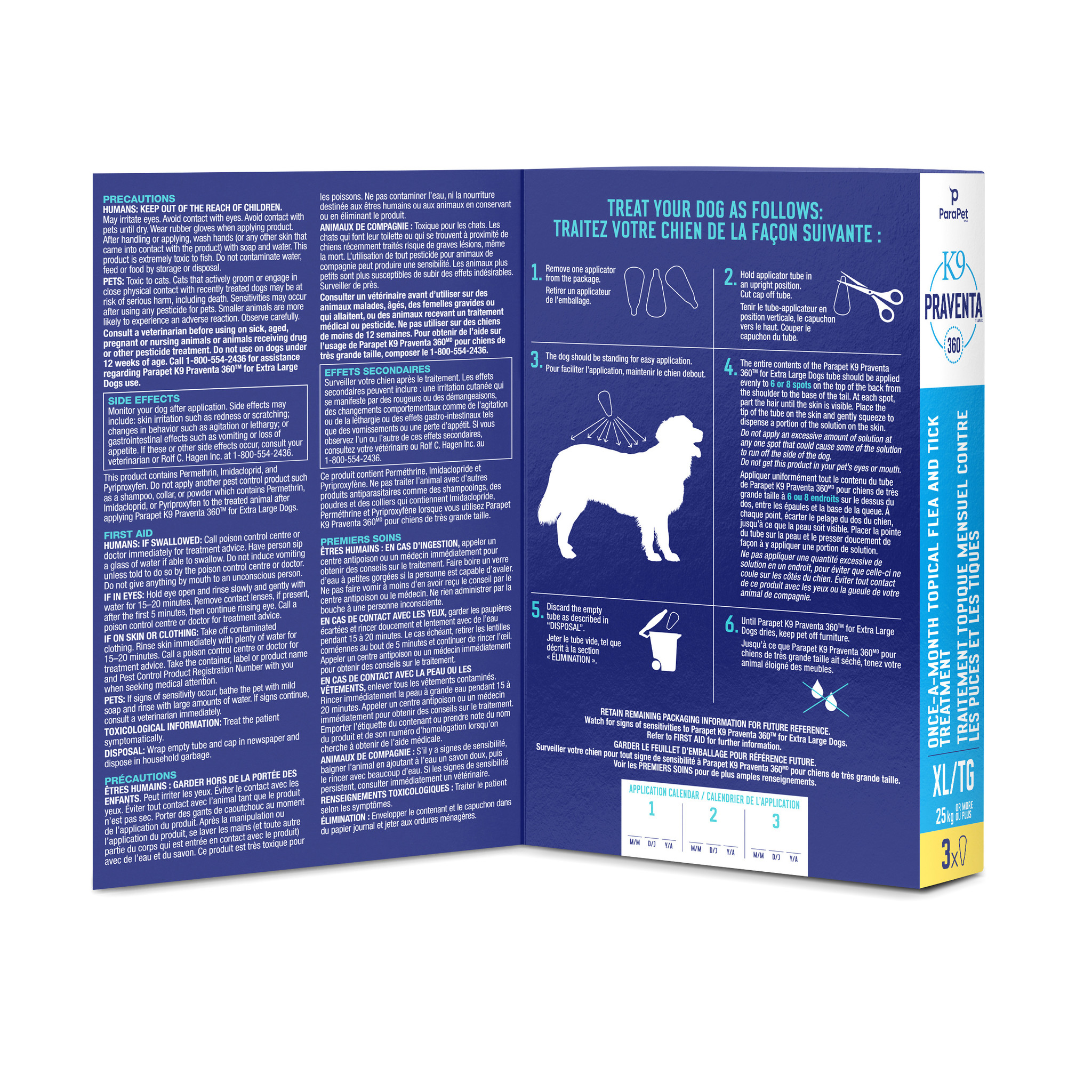 K9 Praventa 360 Flea & Tick Treatment Extra Large Dogs over 25 kg