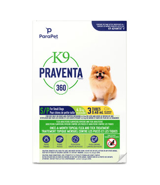 K9Praventa 360 Flea & Tick Treatment Small Dogs up to 4.5 kg
