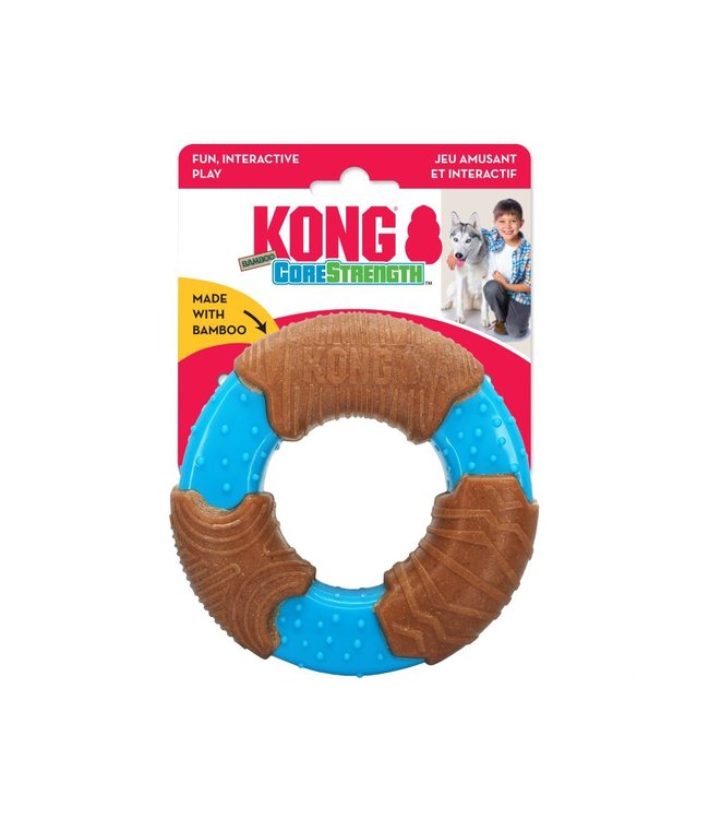 Kong CoreStrength Bamboo Ring Chew Toy for Dogs Small