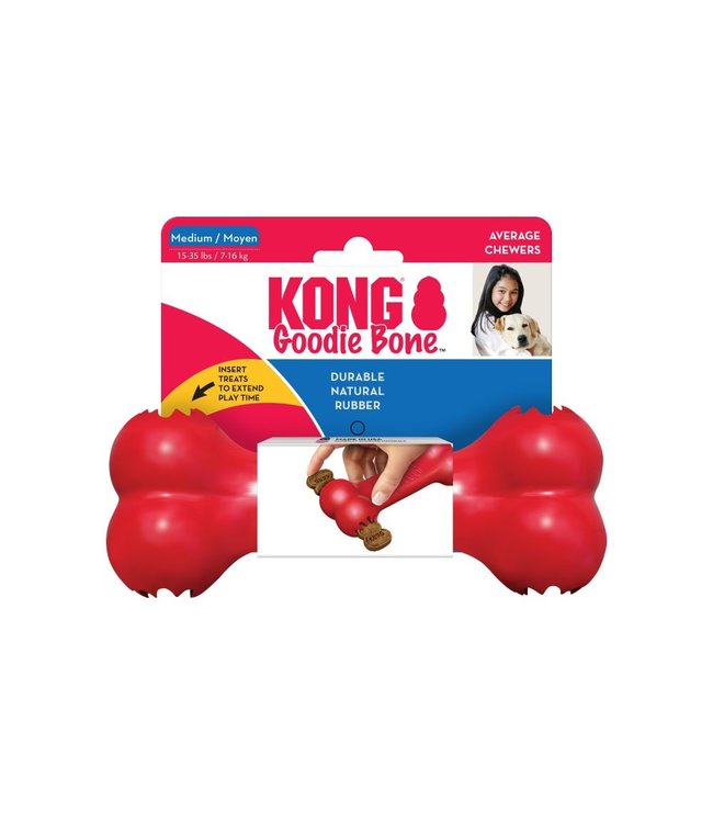 Kong Goodie Bone Durable Natural Rubber Toy for Dogs
