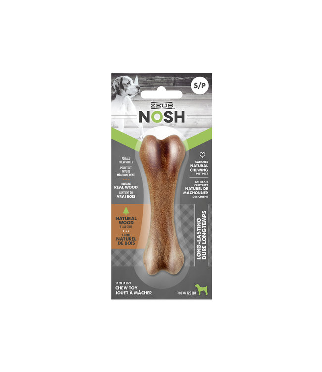 Zeus Nosh Nylon & Wood Chew Bone Small