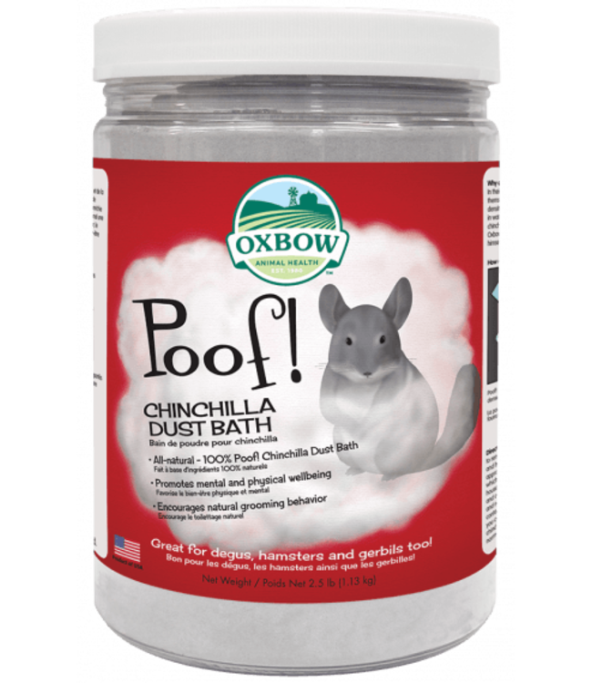 Oxbow Poof Blue Cloud Chinchilla Dust 1.13kg