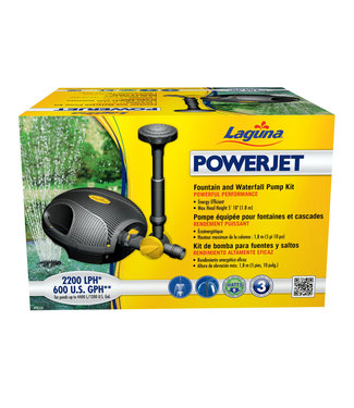 Laguna PowerJet 600 Fountain/Waterfall Pump Kit for Ponds up to 1200 U.S.