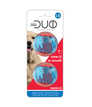 Zeus Duo Ball 6.3cm with LED 2pk