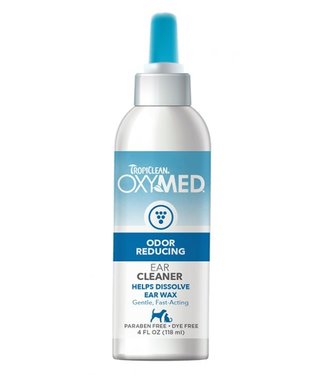 TropiClean Oxymed Odour Reducing Ear Cleaner for Dogs & Cats 118ml