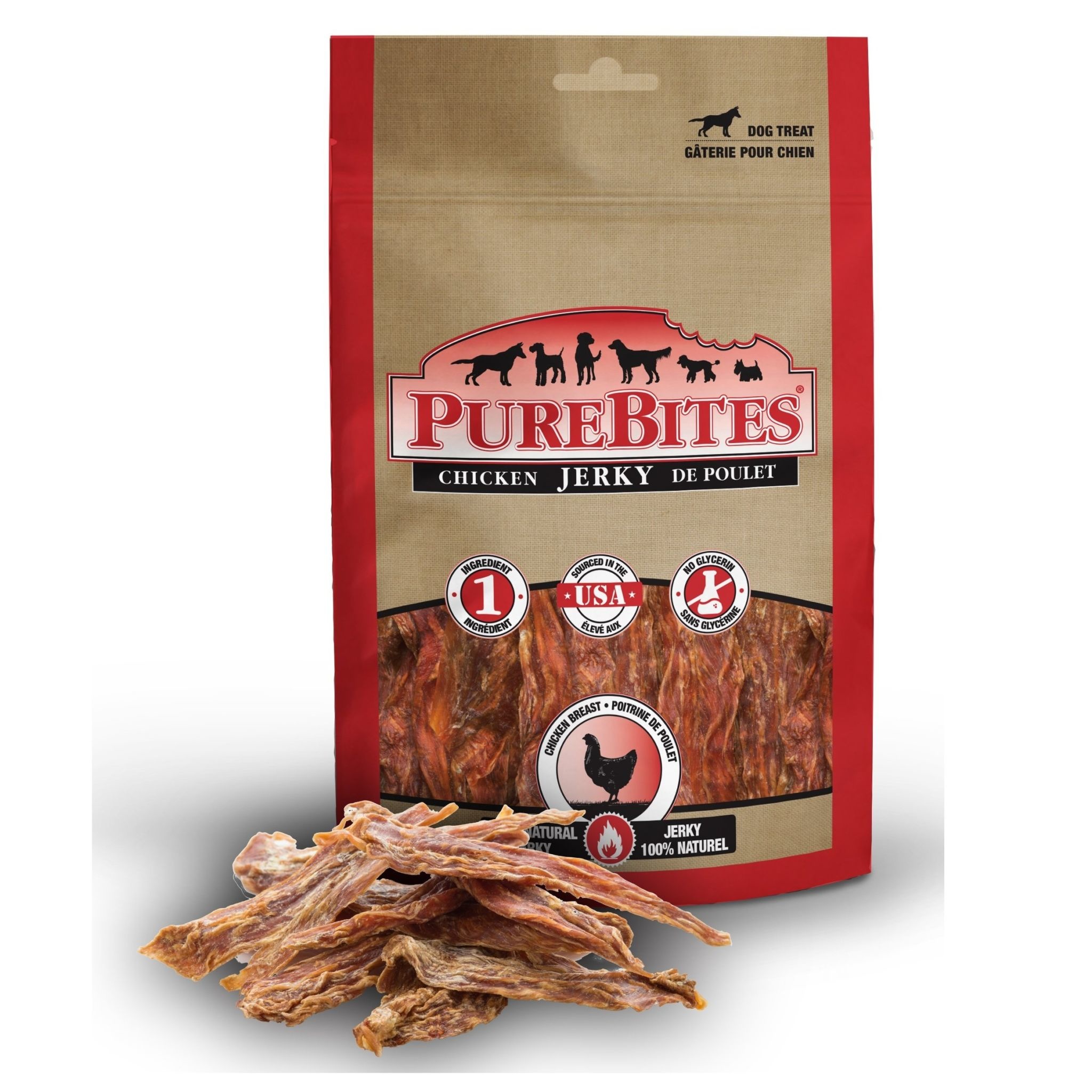 PureBites Chicken Jerky Value Size 321g