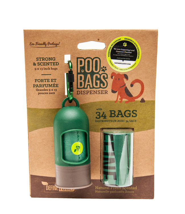 Define Planet Poop Bags Starter Pack 2 Rolls 1 Dispenser