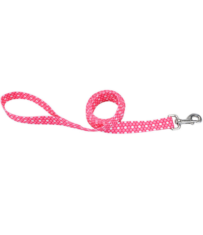 Coastal Styles Leash for Dogs Polka Dot Pink Print 5/8 in x 6 ft