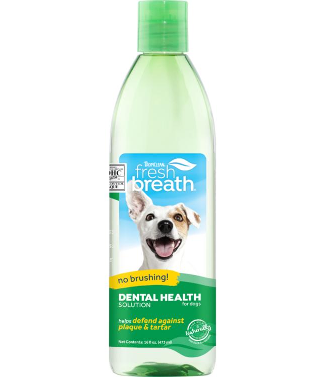 TropiClean Fresh Breath Oral Care Water Additive for Dogs 473ml (16 oz)