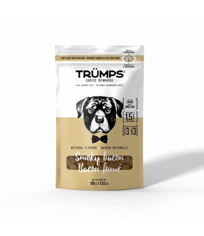 Trumps Natural Flavour Smoky Bacon Treats for Dogs 100g