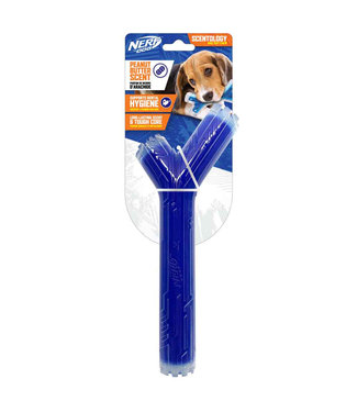 Nerf Dog Scentology Stick - Peanut Butter Scent - Blue - 25 cm (10 in)