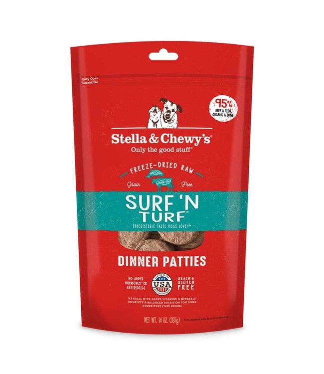 Surf 'N Turf Dinner Patties Freeze-Dried Raw Dog Food