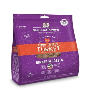 Stella & Chewy's Tummy Ticklin' Turkey Freeze-Dried Raw Dinner Morsels Cat Food