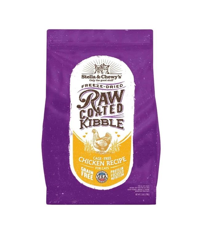 Cage-Free Chicken Recipe Raw Coated Kibble Dry Cat Food