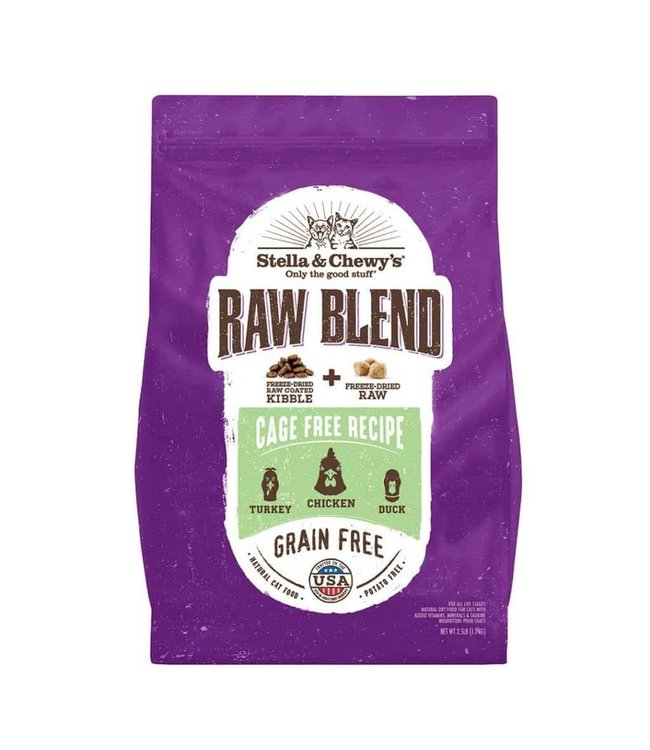 Cage Free Recipe Raw Blend Kibble Dry Cat Food