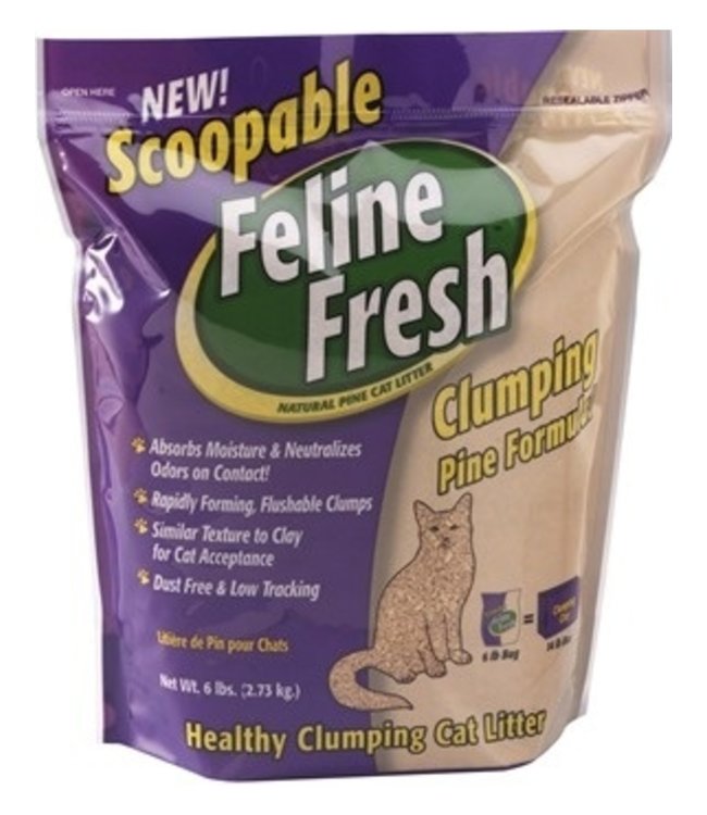 Feline Fresh Scoopable Pine Cat Litter