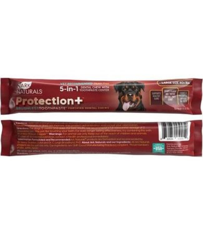 Ark Naturals Protection+ Brushless Toothpaste 5-in-1 Dental Chew Large Singles 37g (30)