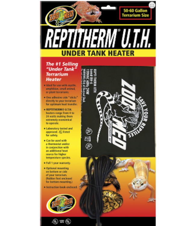 Zoo Med ReptiTherm Under Tank Heater 50 to 60 gal (8in x 18in)