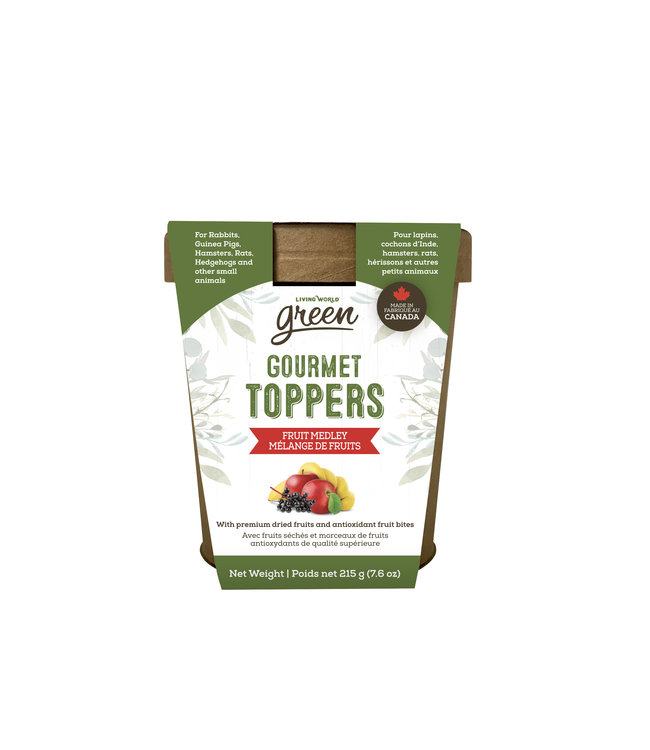 Living World Green Gourmet Toppers - Fruit Medley - 215 g (7.6 oz)