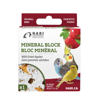 HARI Mineral Block for Small Birds - Dried Apple - 40 g - 1 pack