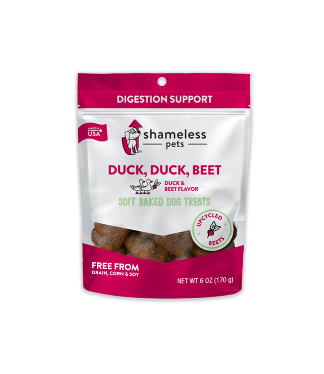 Shameless Pets Soft Baked Duck/Duck/Beet Flavour for Dogs 170g (6oz)