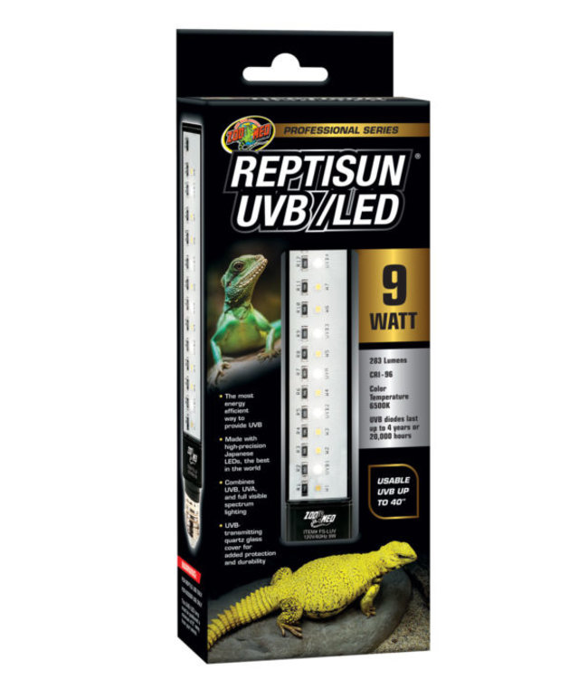 Zoo Med Reptisun UVB/LED 9W - Southwest Pet - London's Premiere