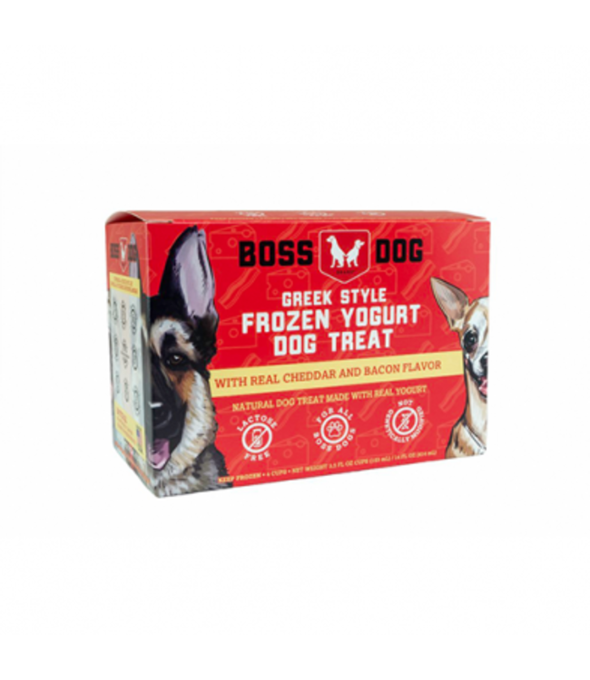 Boss Dog Boss Dog Boss Dog Frozen Yogurt Real Cheddar & Bacon 4pk x 3.5oz