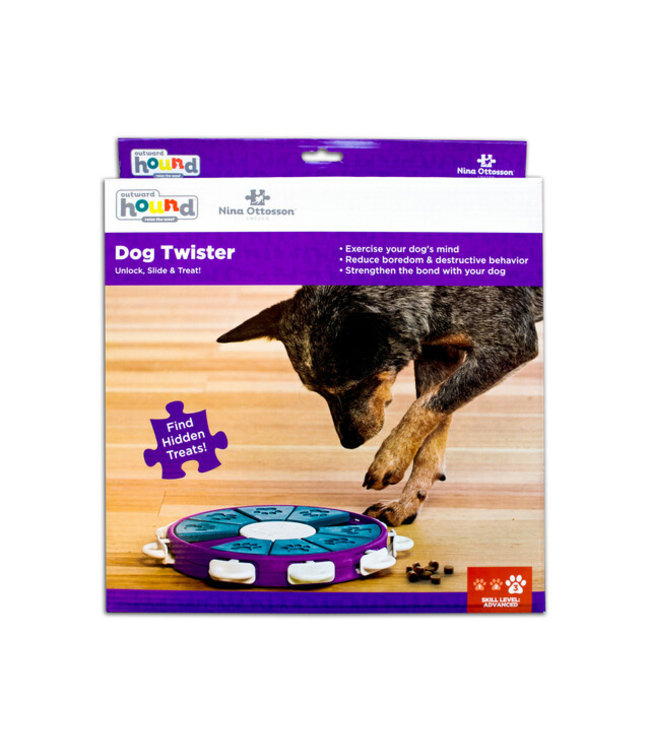 Outward Hound Nina Ottosson Puzzle Toys Twister Purple Level 3