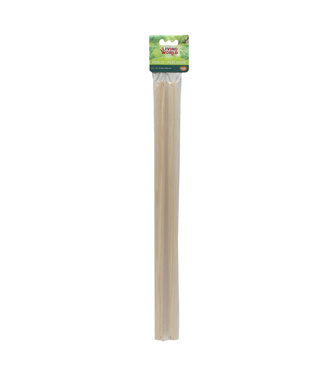 Living World 2 Wooden Perches 47cm 2pk