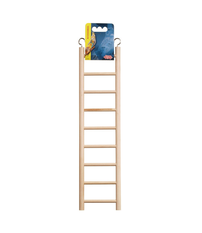 Living World Wooden Bird Ladder 9 Steps 38cm Long