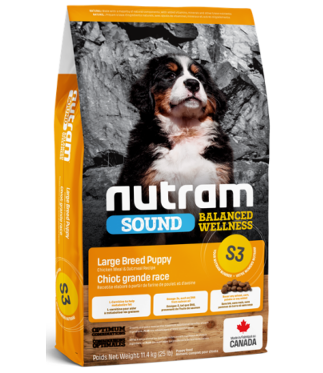 Nutram S3 Sound Balanced Wellness Large Breed Puppy 11.4 kg