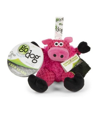 Checkers Sitting Pig Small Dog Toy