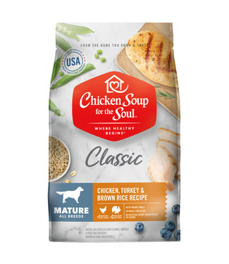 Chicken Soup for the Soul Mature Dog Chicken/Turkey & Brown Rice 13.5 lbs
