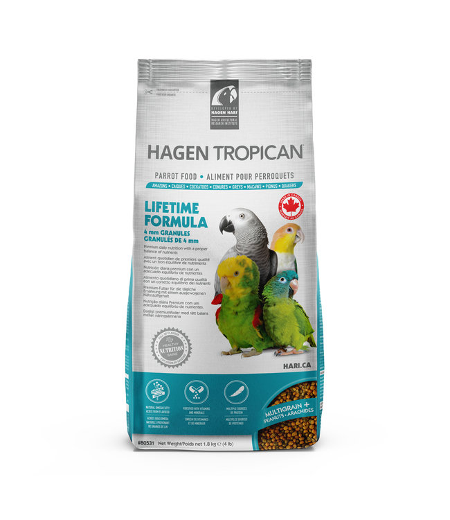 Tropican Hari Formula Granules for Parrots 1.8 kg