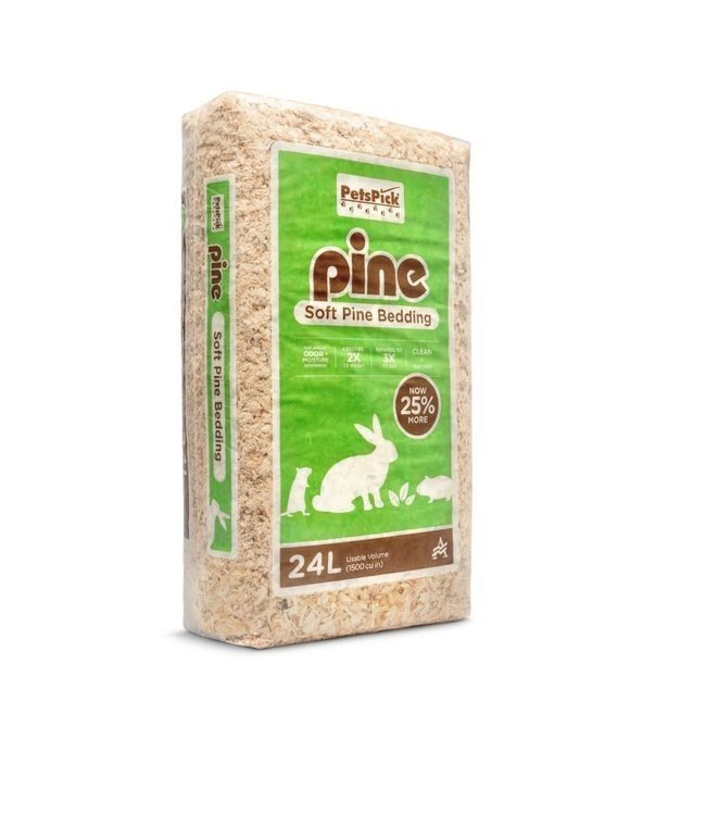 Premier Pet Pet’s Pick Soft Pine Wood Bedding for Small Animals 24L