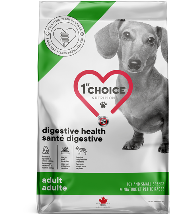 1st Choice Adult Toy & Small Breed Grain Free Digestive Health Chicken Formula Dry Kibble for Dogs 2kg