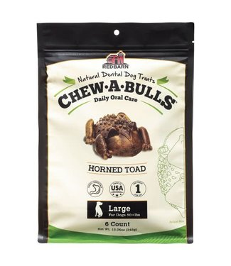 Red Barn Chew A Bulls Toad Large 6ct for Dogs