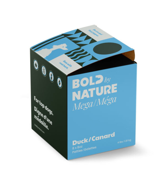 Bold by Nature Raw Frozen Dog Food Mega Duck 1.81 kg (4lbs)