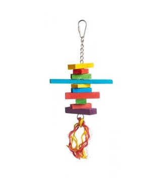 Prevue Bodacious Bites Sassy Bird Toy 5 1/4in long 1in wide and 11 1/2in high
