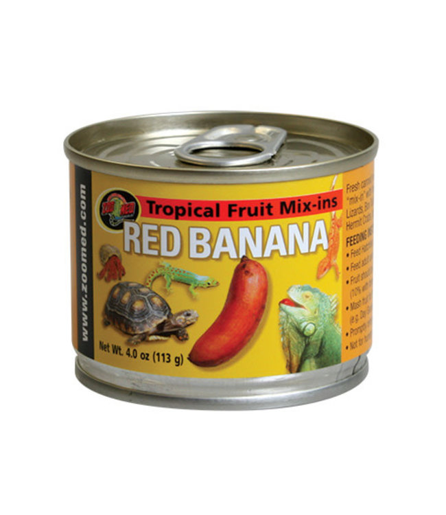 Zoo Med Tropical Fruit Mix-ins - Red Banana 95 g (3.4 oz)