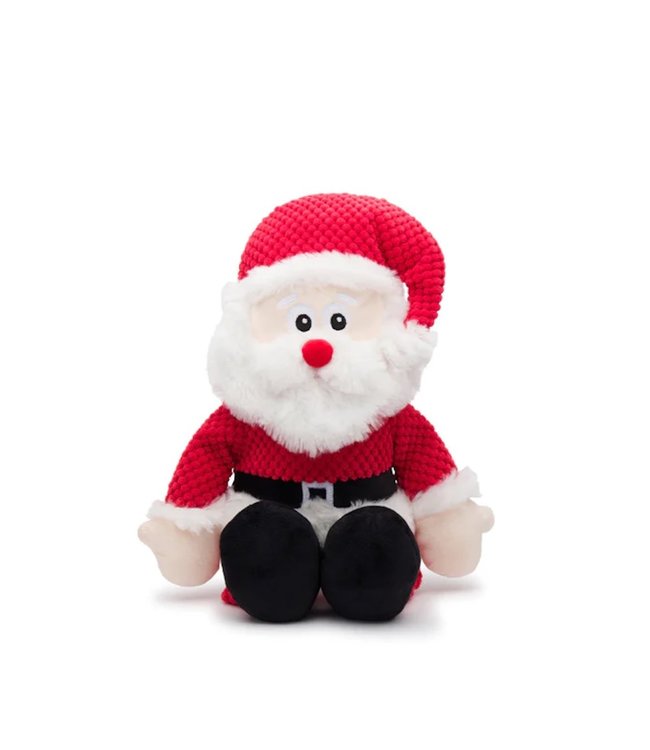 Fabdog Floppy Dog Toy Santa Small