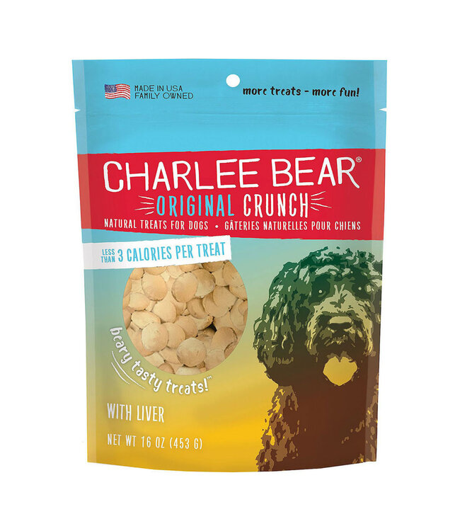 Charlee Bear Original Crunch Natural Treats with Liver for Dogs 453 g (16 oz)