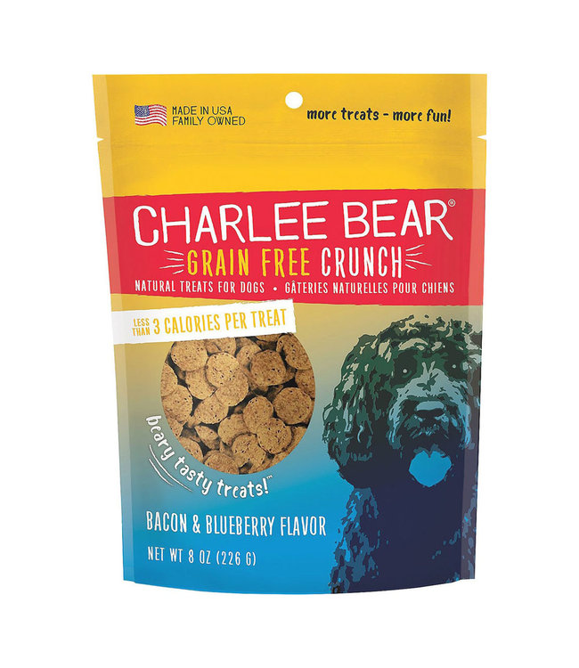 Charlee Bear Charlee Bear Grain Free Crunch Bacon & Blueberry Treats for Dogs 226 g (8 oz)