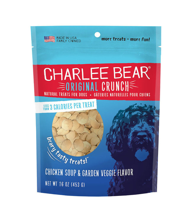 Charlee Bear Original Crunch Chicken Soup & Garden Veggie Flavour Treats for Dogs 453 g (16 oz)