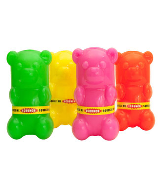 Gummy Bear Crunch Retrieving Toy for Dogs (Assorted Colours) 6in